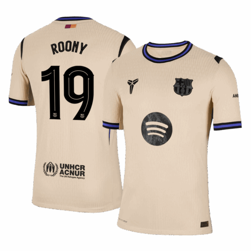 ROONY #19 Barcelona Away Player Version Jersey 2025/26 - UCL