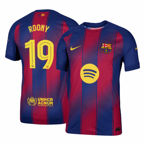 ROONY #19 Barcelona Home Player Version Jersey 2025/26 - UCL