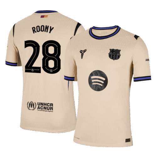 ROONY #28 Barcelona Away Player Version Jersey 2025/26 - UCL