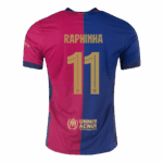 RAPHINHA #11 Barcelona Home Player Version Jersey - UCL - Image 3