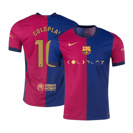 COLDPLAY #10 Barcelona Home Player Version Jersey