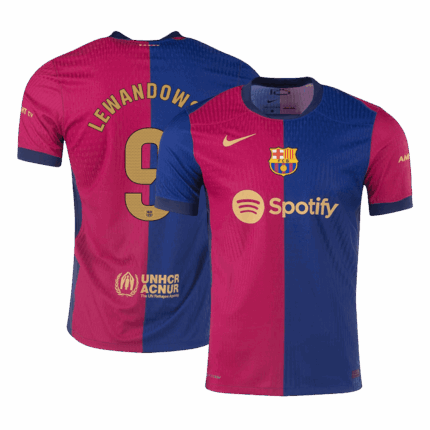 LEWANDOWSKI #9 Barcelona Home Player Version Jersey