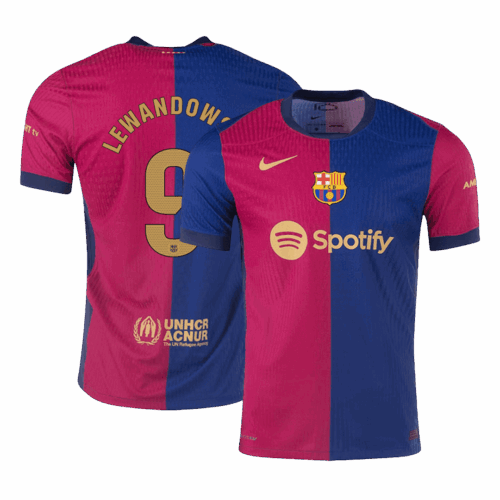 655280_1 LEWANDOWSKI #9 Barcelona Home Player Version Jersey