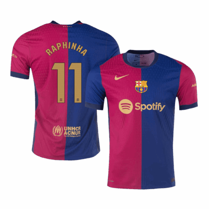 RAPHINHA #11 Barcelona Home Player Version Jersey
