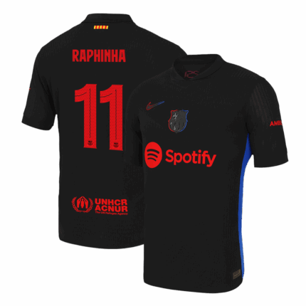 RAPHINHA #11 Barcelona Away Player Version Jersey - UCL