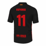 RAPHINHA #11 Barcelona Away Player Version Jersey - UCL - Image 3