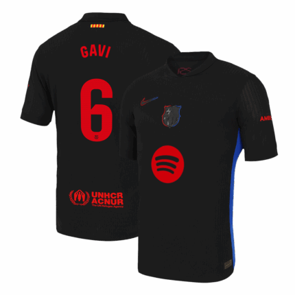 GAVI #6 Barcelona Away Player Version Jersey - Spotify Logo Without Text