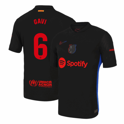 GAVI #6 Barcelona Away Player Version Jersey