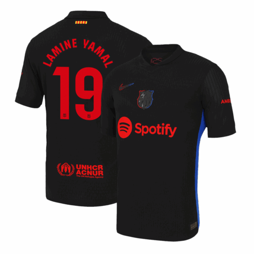 LAMINE YAMAL #19 Barcelona Away Player Version Jersey