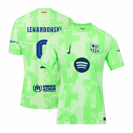 LEWANDOWSKI #9 Barcelona Third Player Version Jersey - UCL(Spotify Logo Without Text）