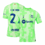 F.DE JONG #21 Barcelona Third Away Player Version Jersey - UCL