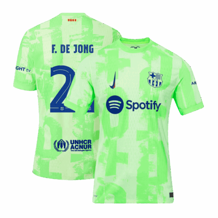 F.DE JONG #21 Barcelona Third Away Player Version Jersey - UCL