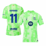 RAPHINHA #11 Barcelona Third Away Player Version Jersey - UCL(Spotify Logo Without Text）