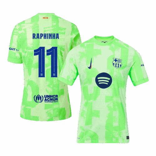 655684_1 RAPHINHA #11 Barcelona Third Away Player Version Jersey - UCL(Spotify Logo Without Text)