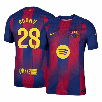 ROONY #28 Barcelona Home Player Version Jersey 2025/26
