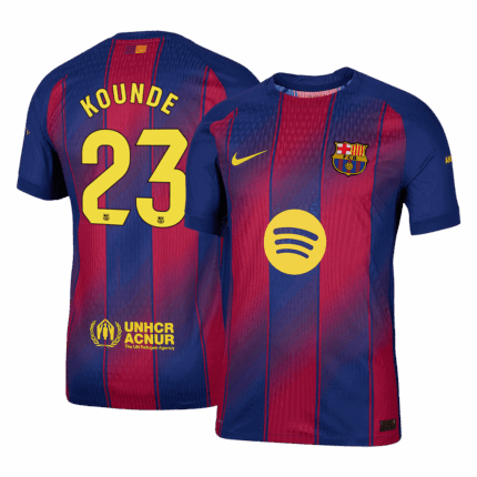 KOUNDE #23 Barcelona Home Player Version Jersey 2025/26