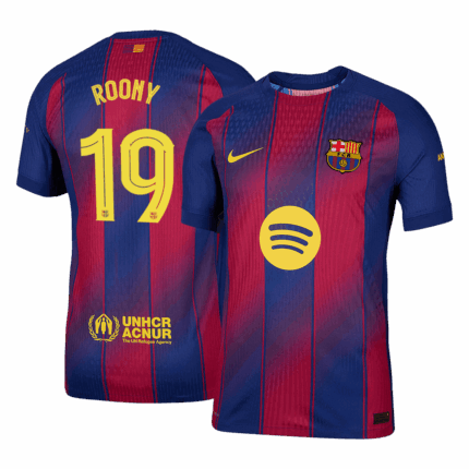 ROONY #19 Barcelona Home Player Version Jersey 2025/26 - UCL