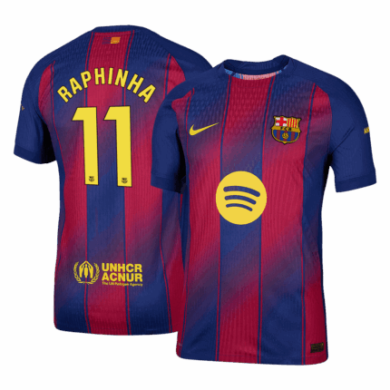 RAPHINHA #11 Barcelona Home Player Version Jersey 2025/26