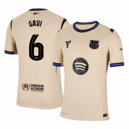 GAVI #6 Barcelona Away Player Version Jersey 2025/26 - UCL