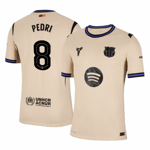 PEDRI #8 Barcelona Away Player Version Jersey 2025/26 - UCL