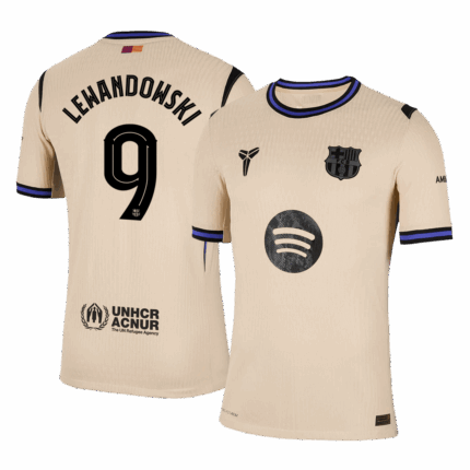 LEWANDOWSKI #9 Barcelona Away Player Version Jersey 2025/26 - UCL