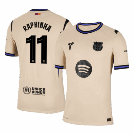 RAPHINHA #11 Barcelona Away Player Version Jersey 2025/26 - UCL