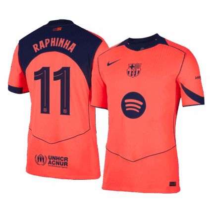 RAPHINHA #11 Barcelona Third Away Player Version Jersey 2025/26 - UCL