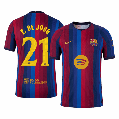 DE JONG #21 Barcelona Home Player Version Jersey 2026/27 - UCL
