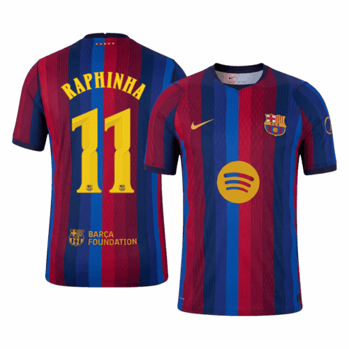 RAPHINHA #11 Barcelona Home Player Version Jersey 2026/27 - UCL