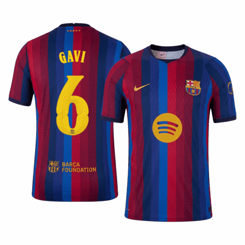 GAVI #6 Barcelona Home Player Version Jersey 2026/27 - UCL
