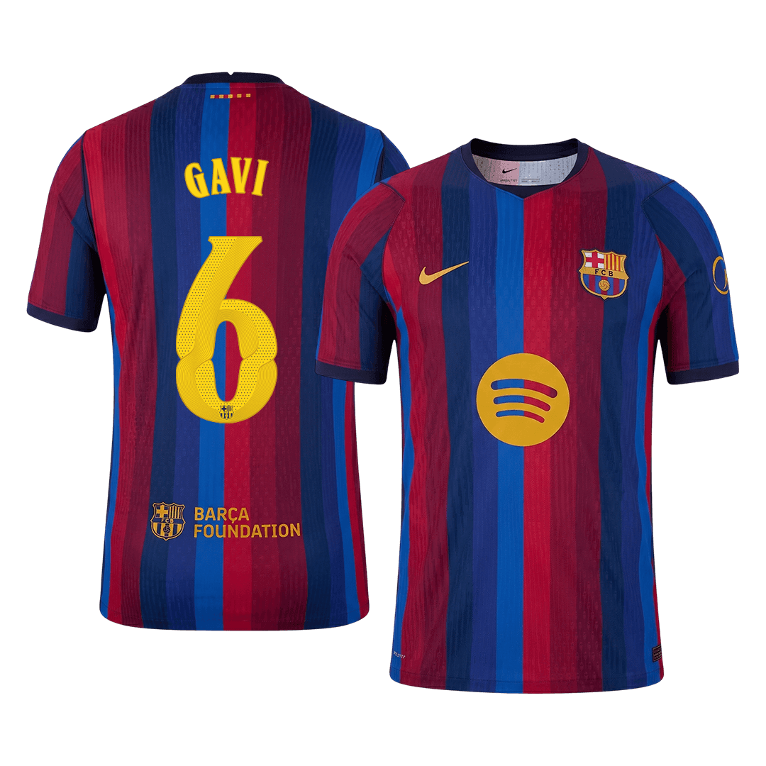 714726_1 GAVI #6 Barcelona Home Player Version Jersey 2026/27 - UCL