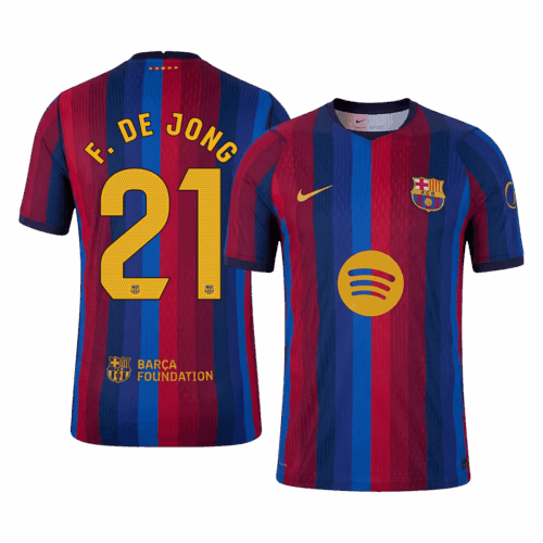 DE JONG #21 Barcelona Home Player Version Jersey 2026/27