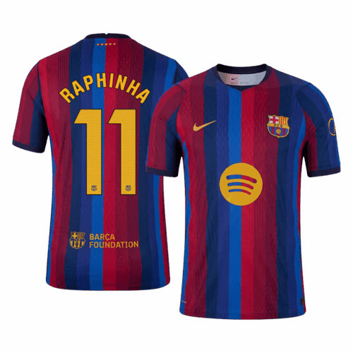 RAPHINHA #11 Barcelona Home Player Version Jersey 2026/27