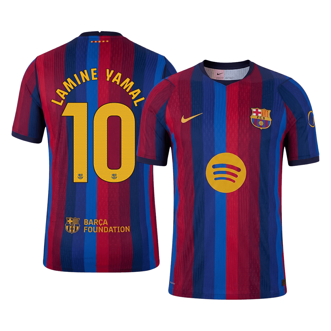 714873_1 LAMINE YAMAL #10 Barcelona Home Player Version Jersey 2026/27