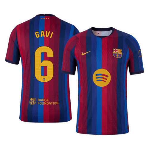 GAVI #6 Barcelona Home Player Version Jersey 2026/27
