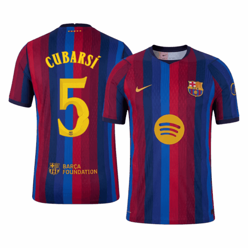 CUBARSÍ #5 Barcelona Home Player Version Jersey 2026/27 - UCL
