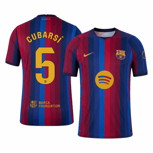 CUBARSÍ #5 Barcelona Home Player Version Jersey 2026/27