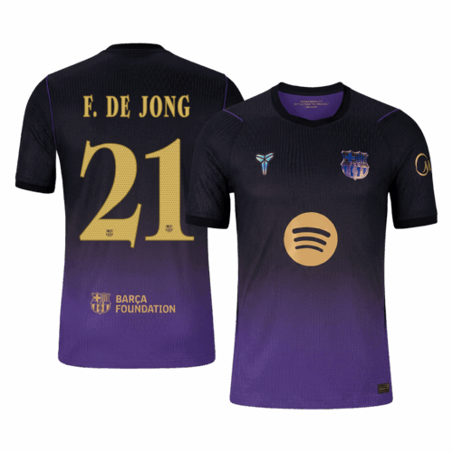 DE JONG #21 Barcelona Away Player Version Jersey 2026/27 - UCL