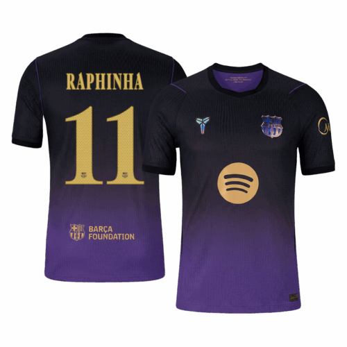 RAPHINHA #11 Barcelona Away Player Version Jersey 2026/27 - UCL