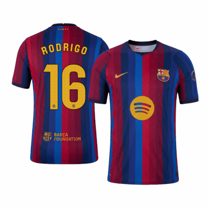 RODRIGO #16 Barcelona Home Player Version Jersey 2026/27