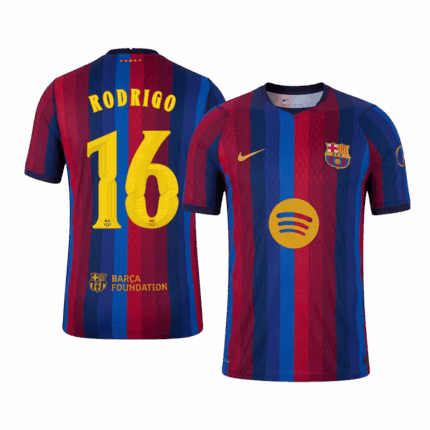 RODRIGO #16 Barcelona Home Player Version Jersey 2026/27 - UCL