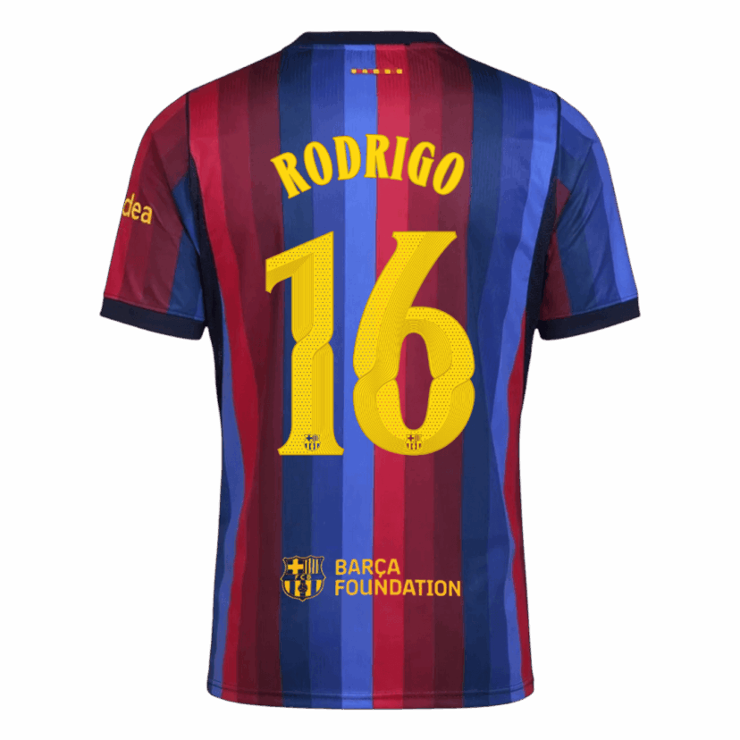 723096_2 RODRIGO #16 Barcelona Home Player Version Jersey 2026/27 - UCL