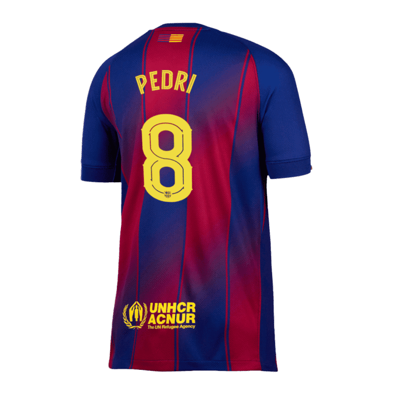 PEDRI #8 Barcelona Home Soccer Jersey 2025/26 -UCL