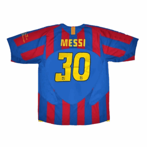 Retro Soccer Jersey MESSI #30 Barcelona Home 2005/06 - UCL Final