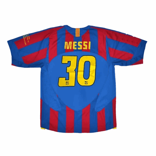 Retro Soccer Jersey MESSI #30 Barcelona Home 2005/06 - UCL Final