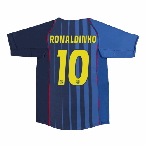 Retro Soccer Jersey RONALDINHO #10 Barcelona Away 2004/05