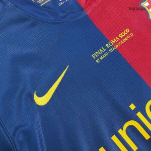 Retro Soccer Jersey A.INIESTA #8 Barcelona Home 2008/09 - UCL Final - Image 8