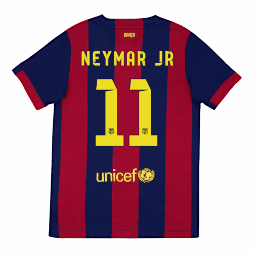 Retro Soccer Jersey NEYMAR JR #11 Barcelona Home 2014/15