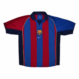 Retro Soccer Jersey RIVALDO #10 Barcelona Home 2001/02 - Image 3