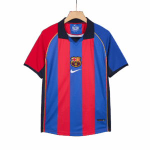 Retro Soccer Jersey RIVALDO #10 Barcelona Home 2001/02 - Image 4